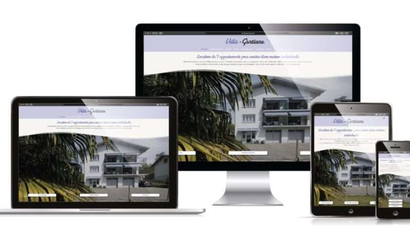 Nouveau site internet Villa-Gentiane